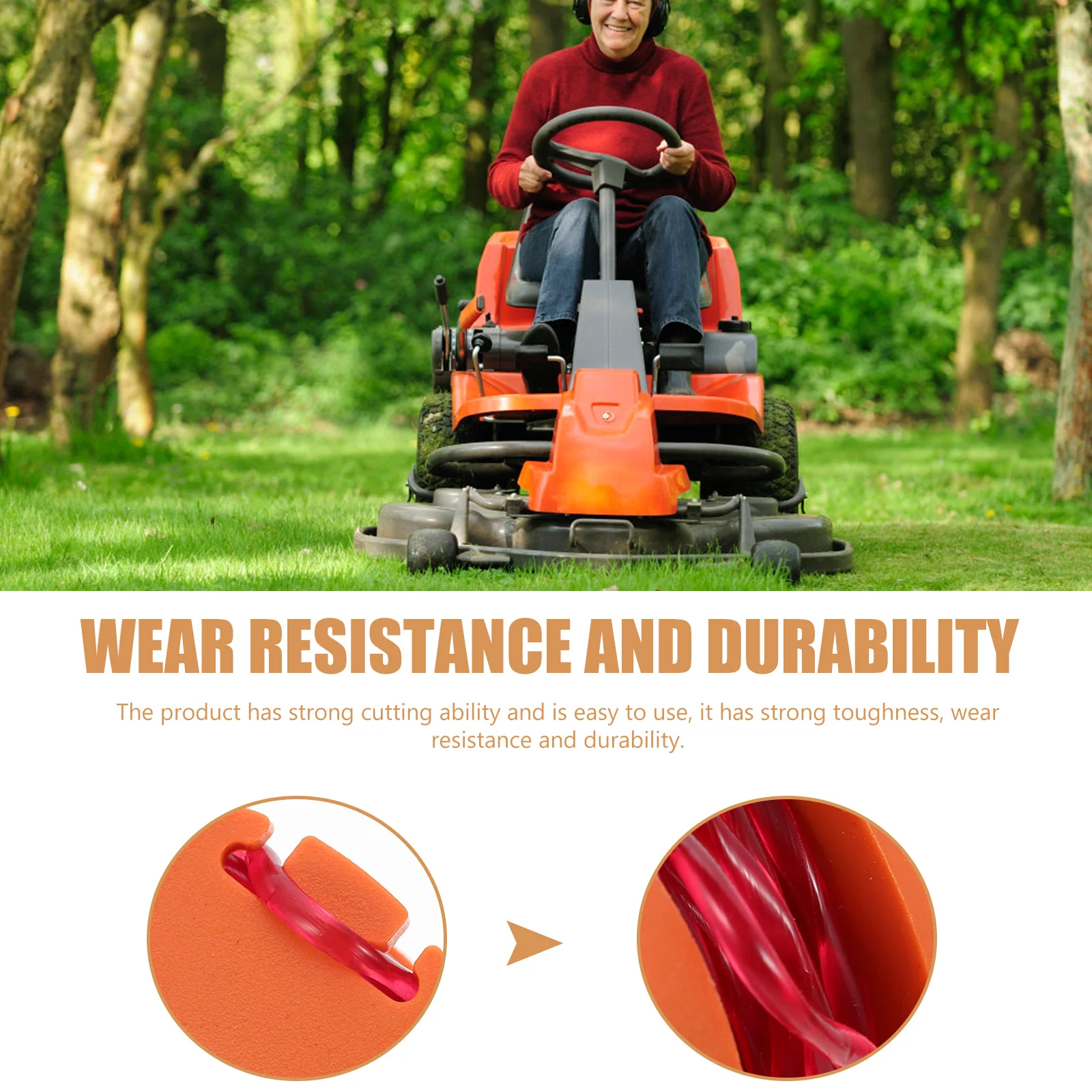 

8pcs Mower Lawn Accessories Field Weed Trimmer Abs Durable Tough String Replacement Fit Any Craftsmen