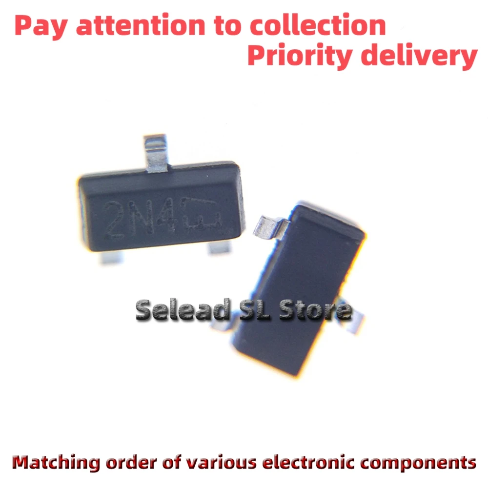 Free shipping New Original 50pieces/pack  DMG6968U-7 silkscreen：2N4  SOT-23  ESD/TVS electrostatic protection diode brand new