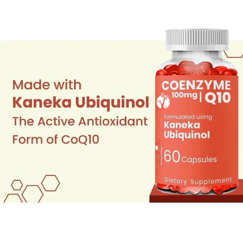 Coenzyme Q10-100mg Capsules The Active Form of Coenzyme Q10, Which Supports Cellular Health and Natural Energy Production