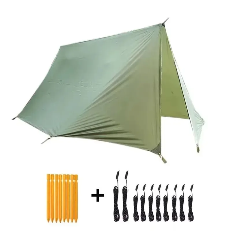 TRAVELER 410x290cm canopy Wildlife Camping Pole less Tent Camping Outdoor Floor Mat March Canopy Floor Mat Bushcraft