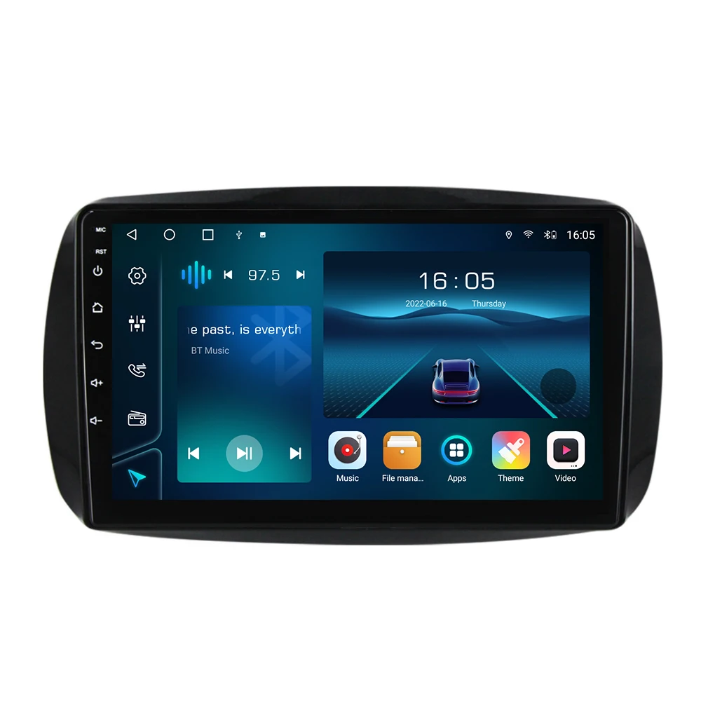 HeadUnit Autoradio Car Radio GPS Android 14 For Mercedes Benz Smart Fortwo 3 2014-2020 Multimedia System Wireless CarPlay