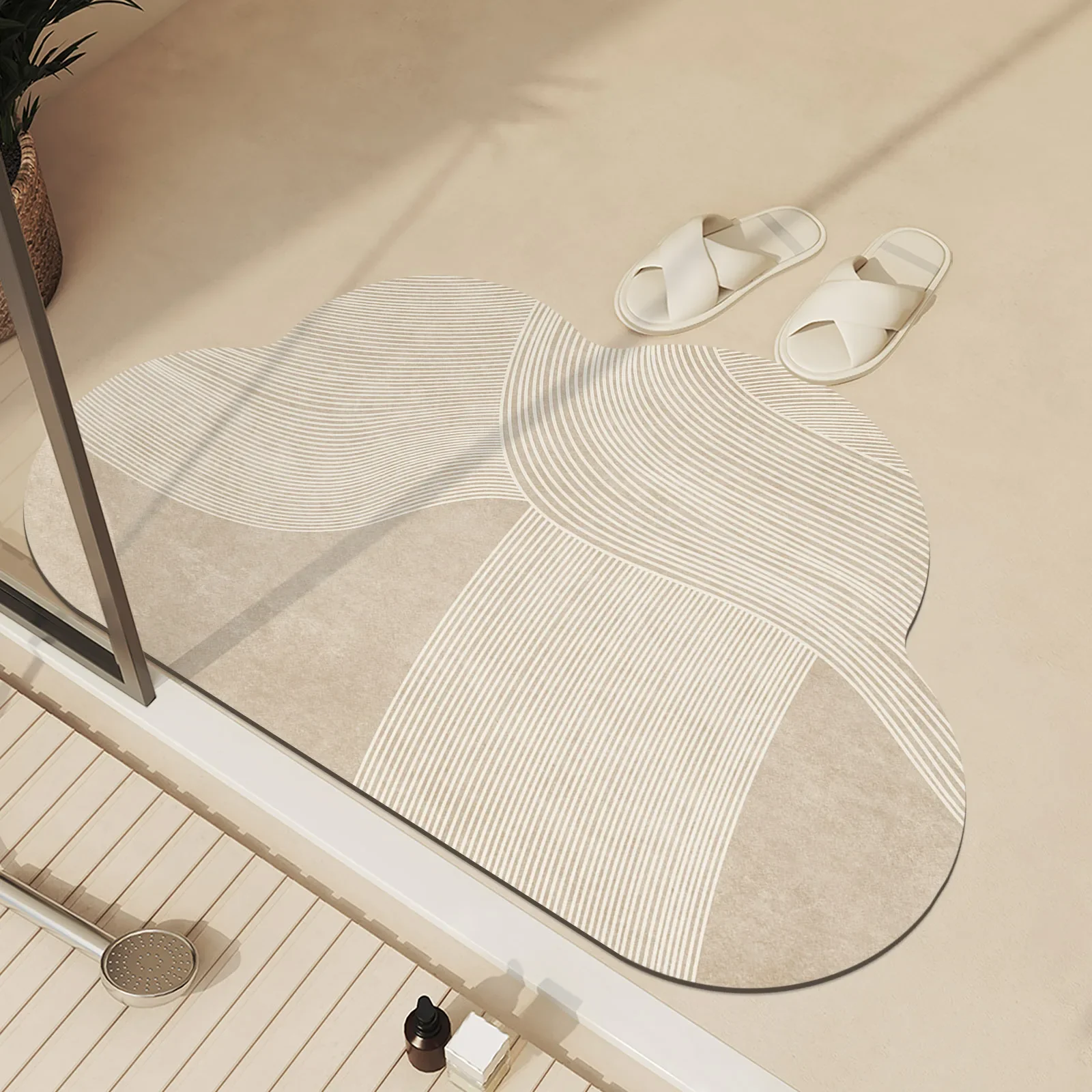 1 шт. роскошные коврики для ног для ванной комнаты, впитывающий коврик для ванной, нескользящий, быстросохнущий, коврик для ванны и душа, ковер для унитаза, входной коврик, моющийся