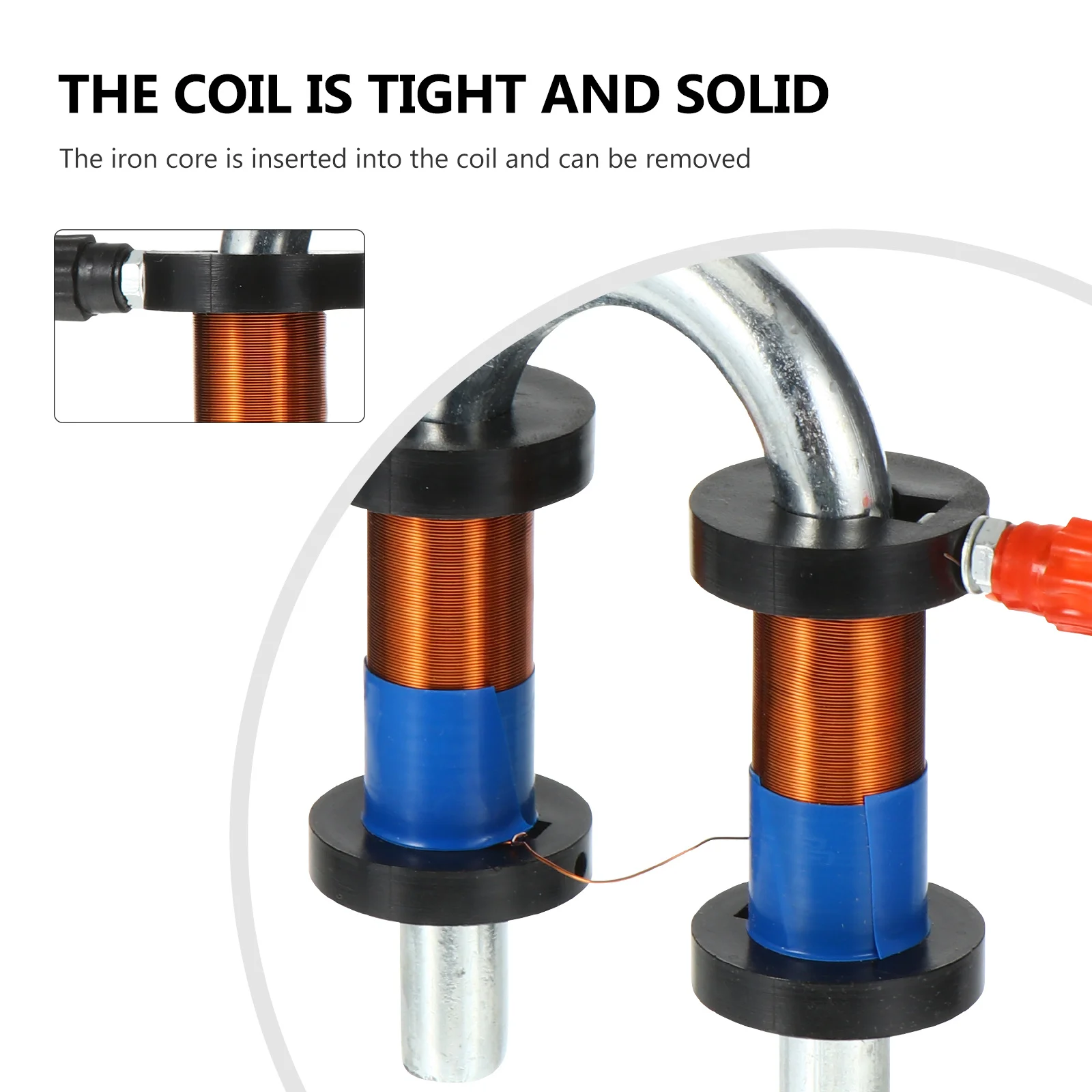 

1Set Horseshoe Electromagnet Experiment Set Physics Experimental Tool DIY Science Apparatus for Teaching Physics Experiment