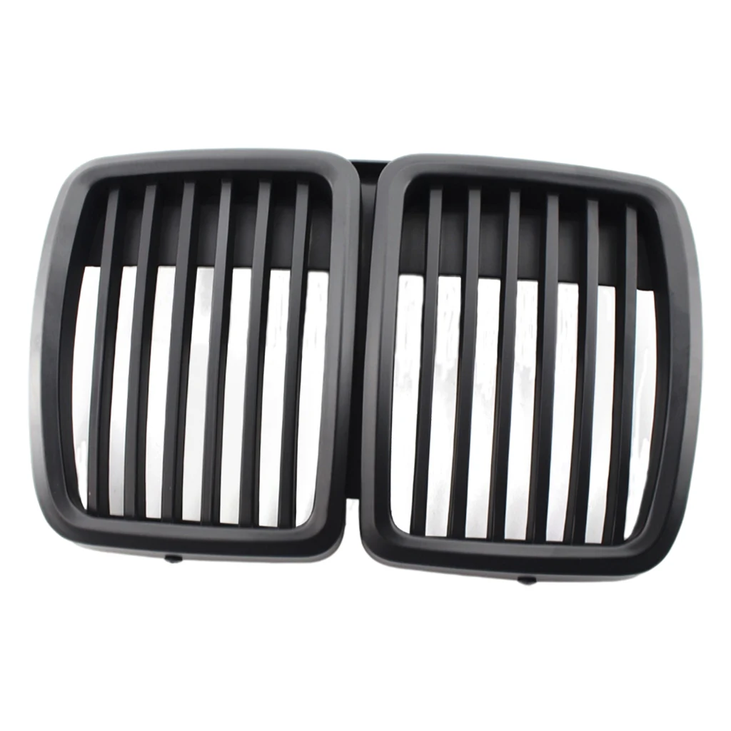 Front Bumper Grille Matte Black Fit for BMW 3 Series E30 82-94