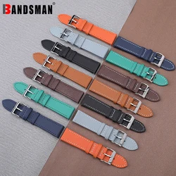 Top Grain Leather Epsom Watch Strap 18mm 19mm 20mm 22mm Watchband Quick Release Wristband Belt Accessories for Men