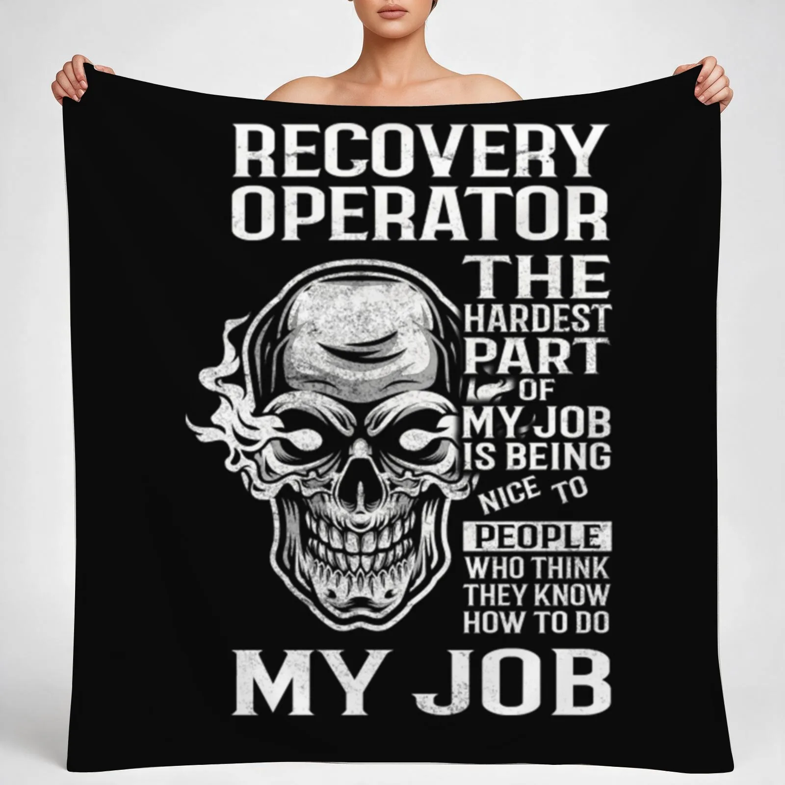 Recovery Operator T-ShirtRecovery Operator T Shirt - The Hardest Part Gift 2 Item Tee Throw Blanket couch
