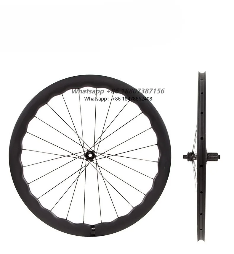 

Высококачественный карбоновый вилсет для шоссейного велосипеда 700C, обода Wave, втулки 36T, четыре подшипника, дисковые тормоза