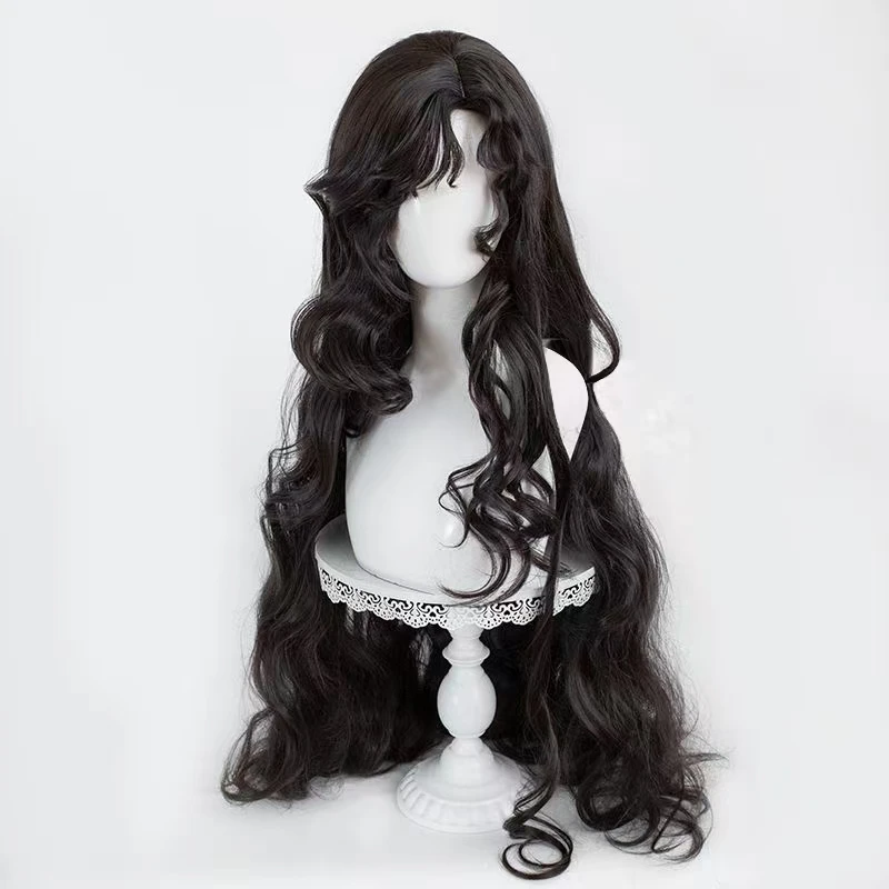 Anime Isolde Cosplay Wig Long Curly Hair Heat Resistant Synthetic Fiber Wig With Rose Net Halloween Party Daily Wigs