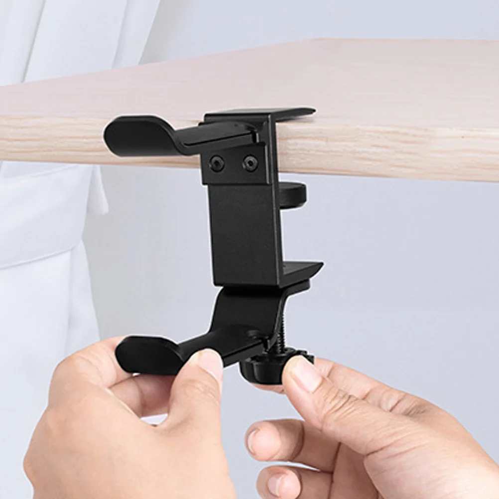 

Holder Stand For Desk Adjustable Gaming Headset Hook Mount Headphone Hanger Storage Rack Organizer Dual Clamp