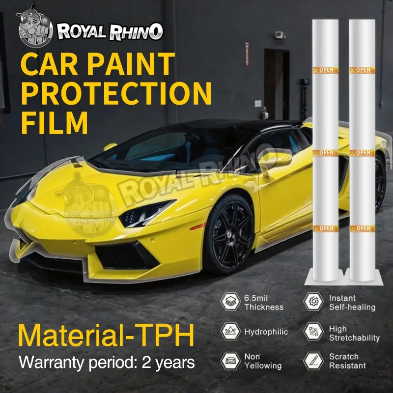 

152cm x 15m Roll TPH PPF Film 6.5mil (165μm) Protective Film, Acid rain, no residue left, easy to install for Car Body Shield