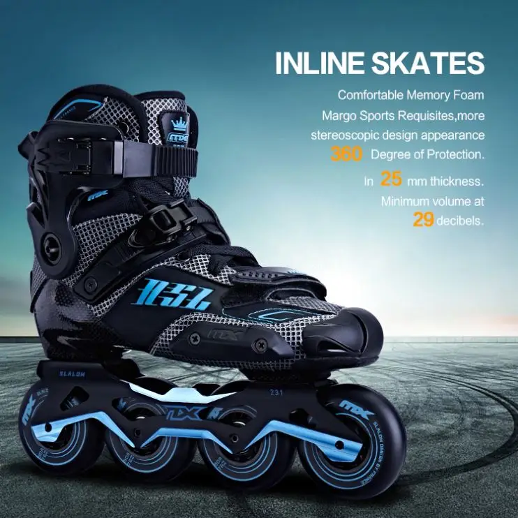 Professional New Adjustable Carbon Fiber Frame Breathable Patins Roller Inline Skate