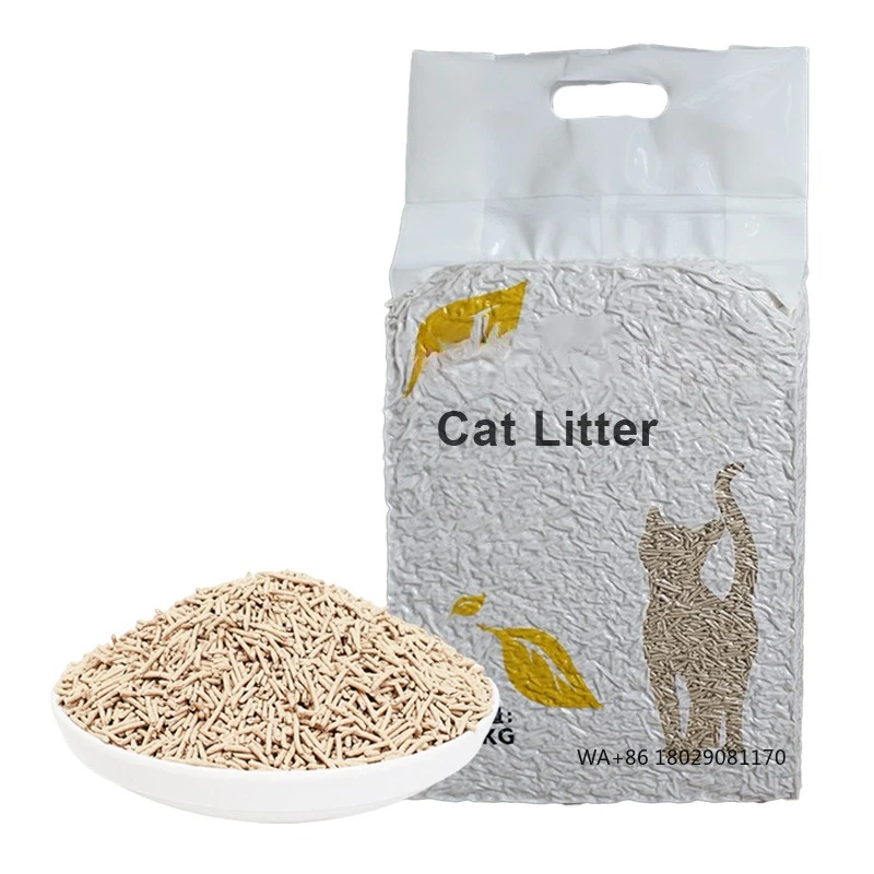 Pellet Cat Litter Premium Quality Product Superior Absorbency Compressed Straw