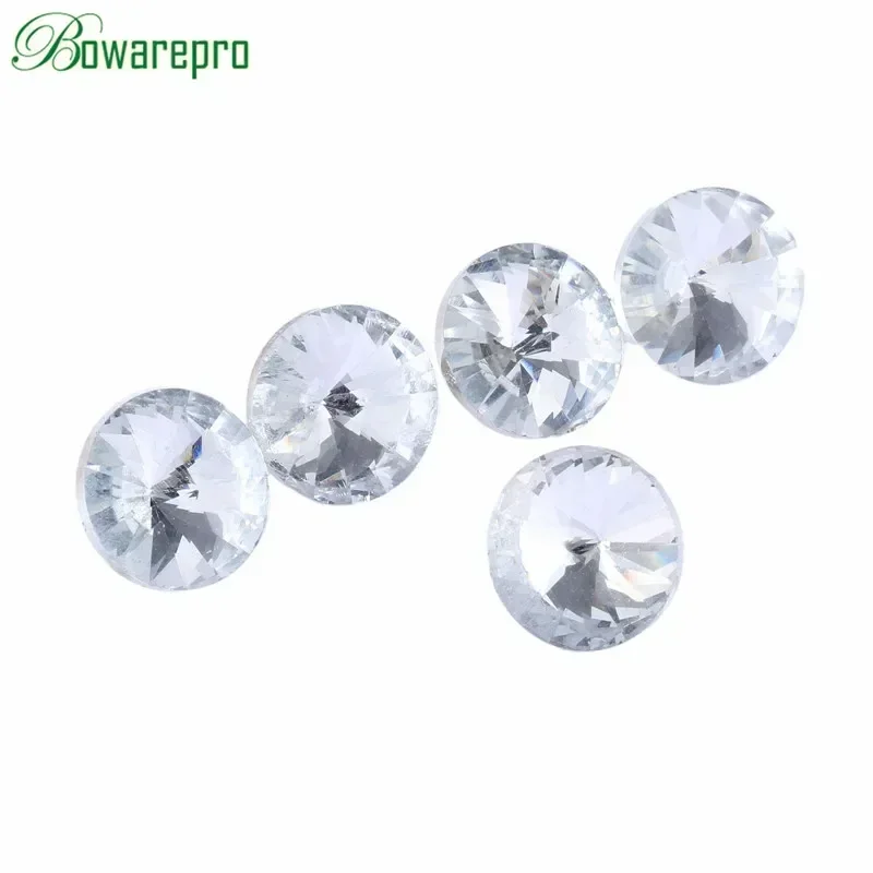 10pcs Upholstery Buttons Rhinestone Crystal Pattern Button for Clothing Sofa Craft Crafts Sewing Accessories 14MM