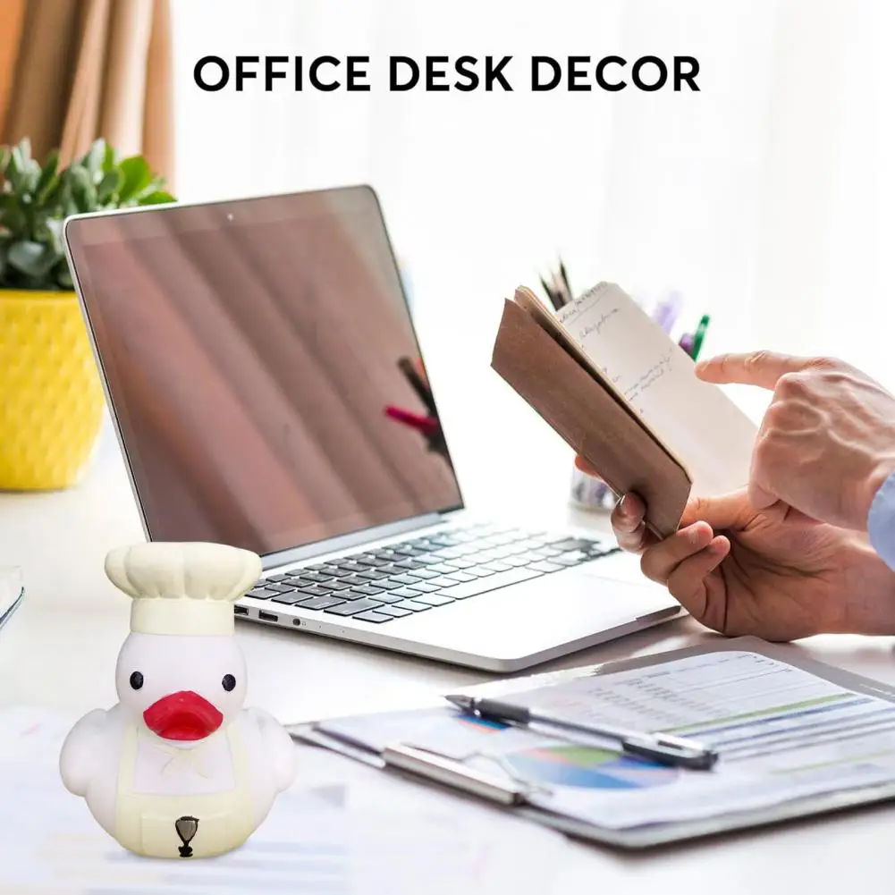 Home Decor Duck Figurine Colorful Resin Duck Figurines for Room Bedroom Shelf Decoration Chef Doctor Firefighter for Home