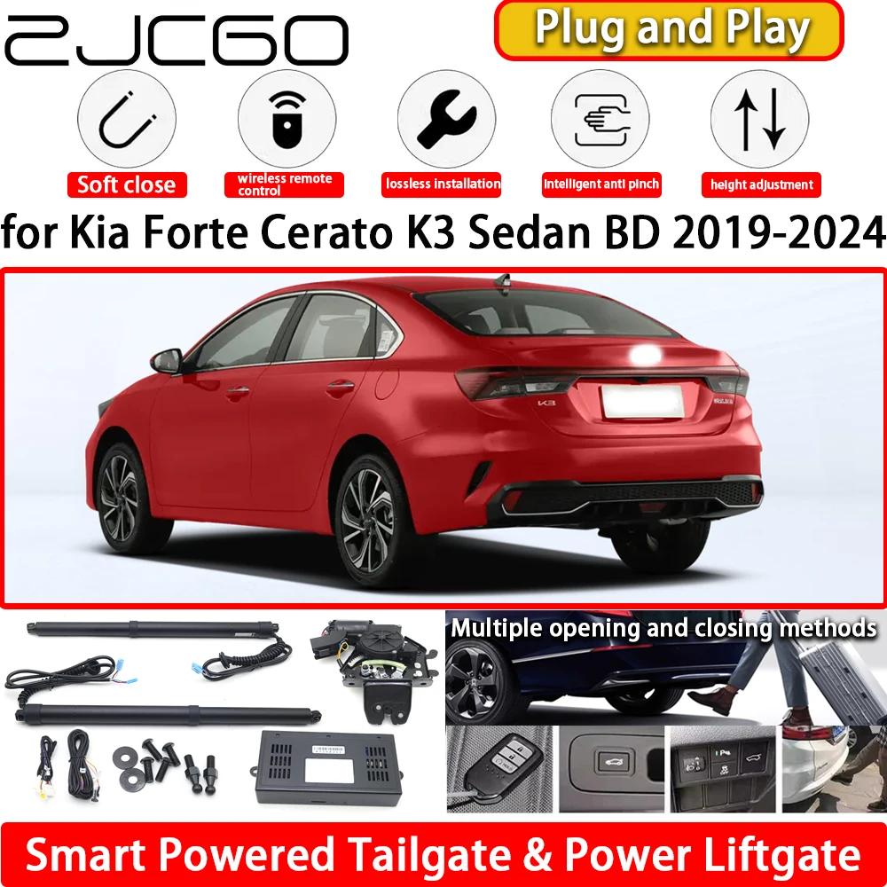 

ZJCGO for Kia Forte Cerato K3 Sedan BD 2019-2024 Automatic Electric Powered Tailgate Power Liftgate Tail Gate Lift Kit System