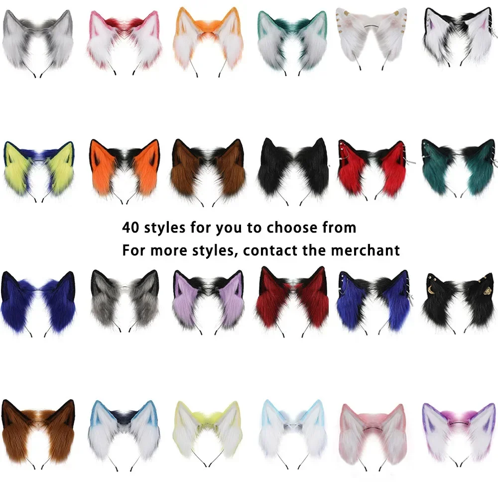 Halloween Cute Plush Headband Cat Ears Headband Cosplay Costume Hair Accessories Maid Costume Adult Couple Sex Accessories Shop