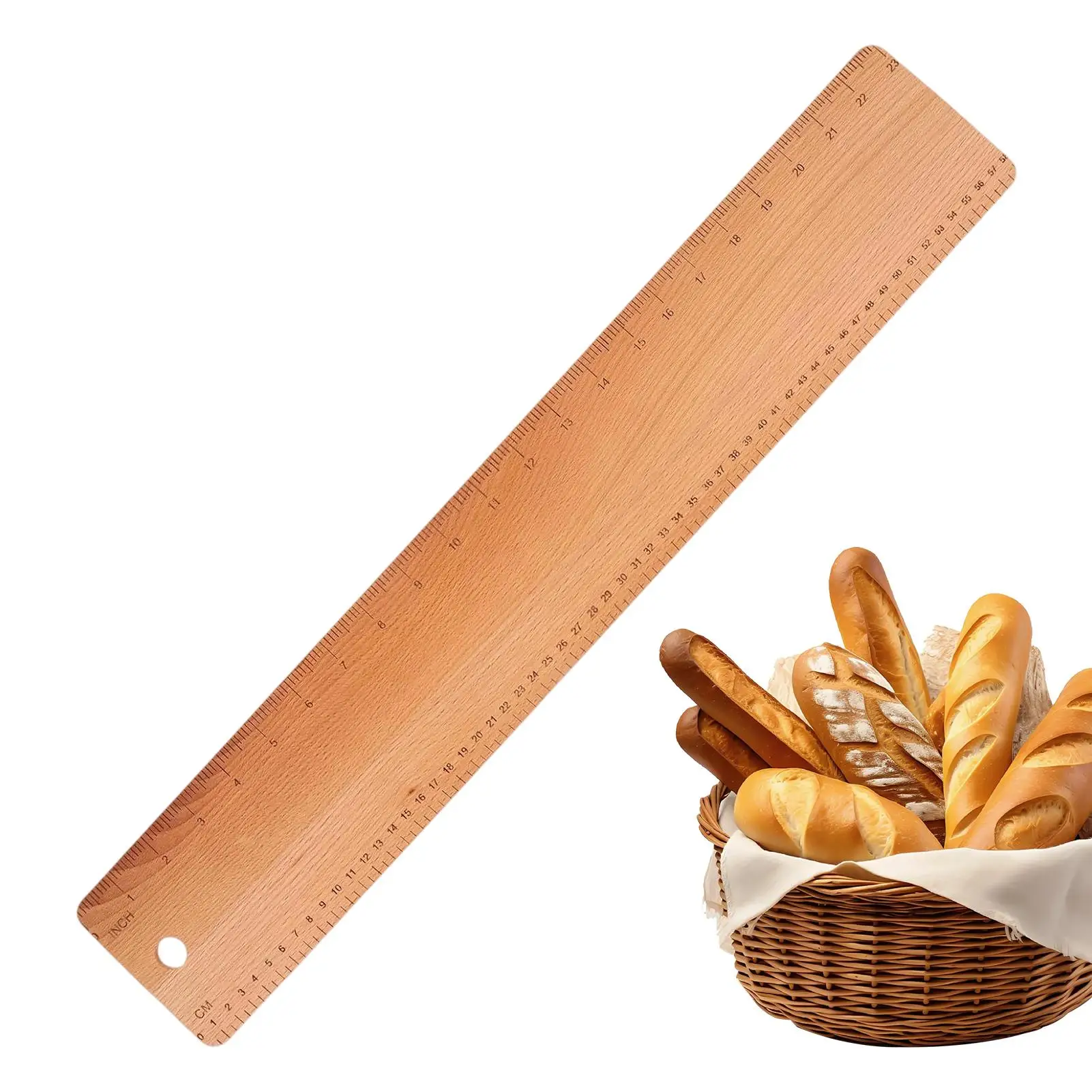 Bread Transfer Board 23 Inch BaguetteTransfer Peel Wooden Baking Long Bread Loaves Transfer Peel For French Loaves Dough