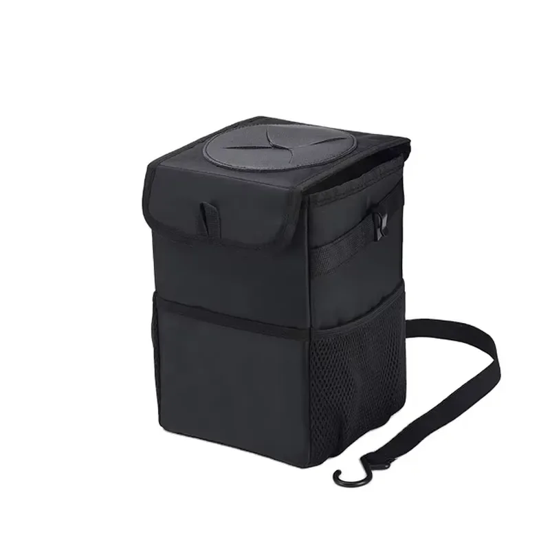 for Waterproof Car Trash Can with  and Storage Pocket  Universal Vehicles