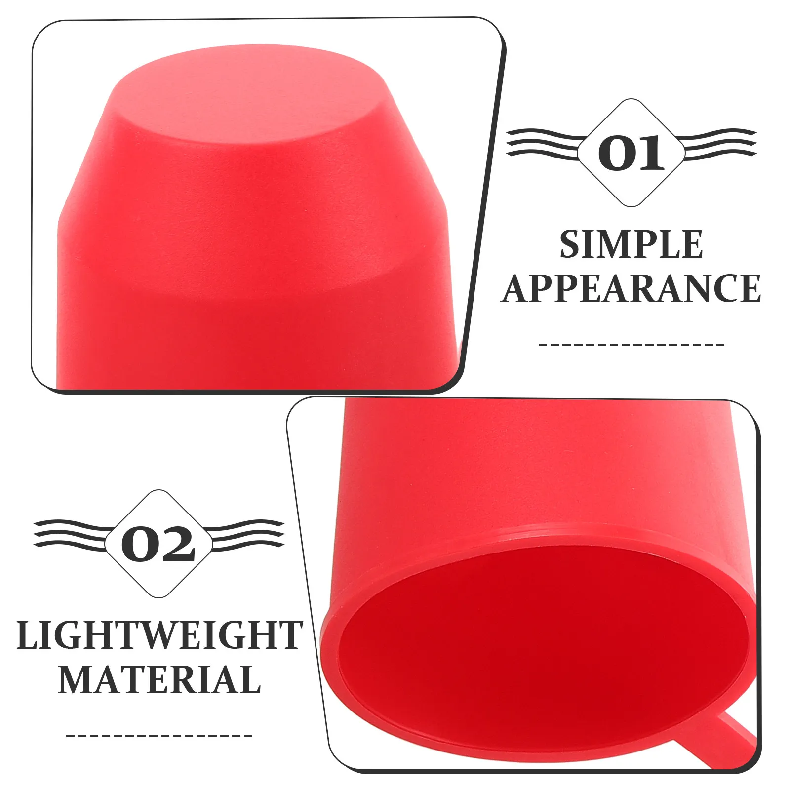Picture 3: Car Tow Hooks Protector Cover Hitch Replacement Covers for Trucks Red Cap Automotive Towing Ball