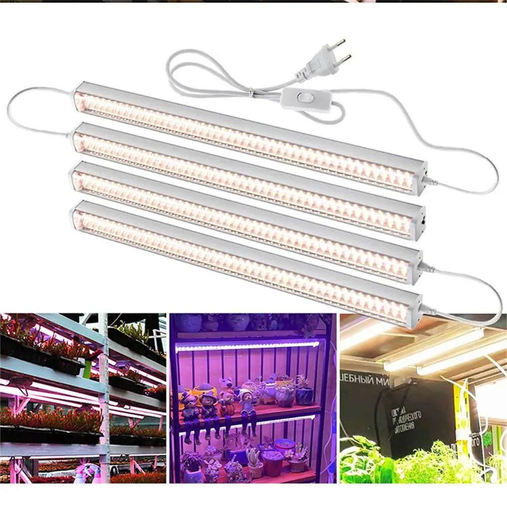 T20 25W Led Plant Growth Lamp 3000 Lm Full Spectrum Hydroponic Tube Bulb For Indoor Plants Veg Flower Timing US EU Plug