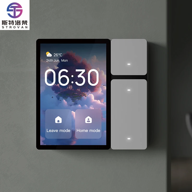 

3.5 Inch Smart Home Control Panel 3 Gang Relay Switch Mini Wifi for Tuya Wall Switches Ir Remote Controller Smart Home Products