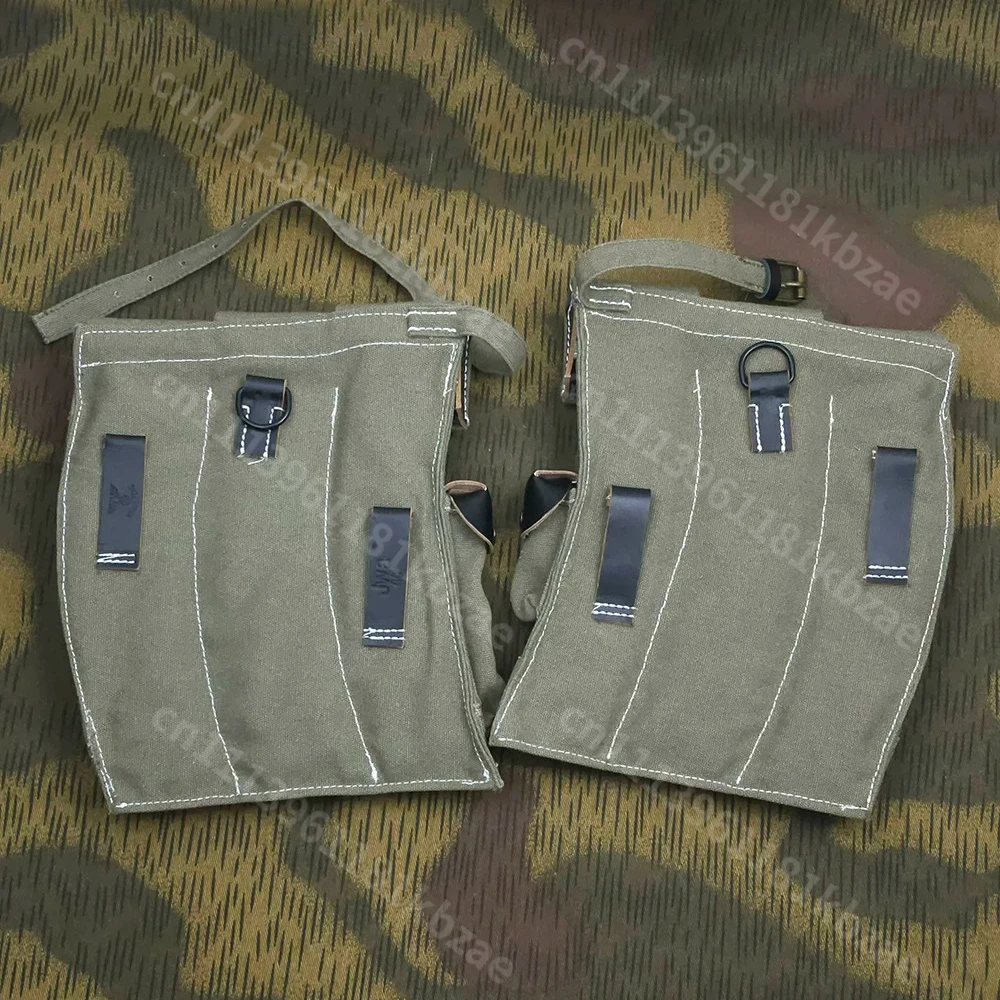 Cute Tiger Adaptation Gray Green Canvas Magazine Bag STG44/MP44 Magazine Pack World War II Version