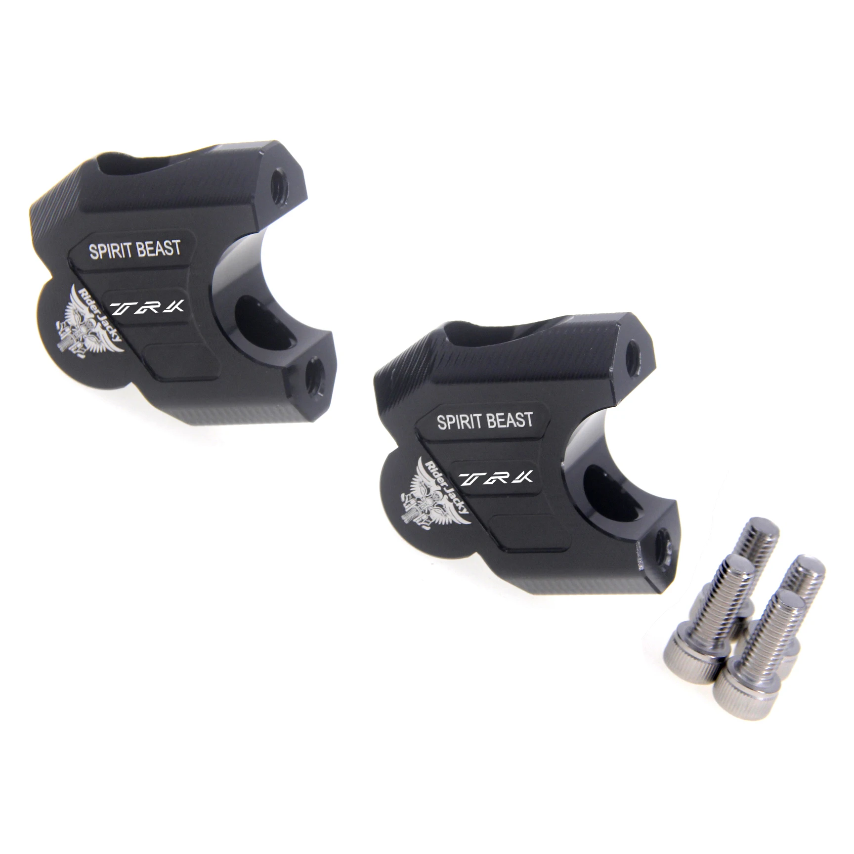 50 Factory Rehausseur De Guidon Moto EBTOOLS 22mm - Alliage Aluminium CNC - Hauteur 30mm / Recul 20mm - Universal Pour BMW, Yamaha, Indian Rehausseur Guidon