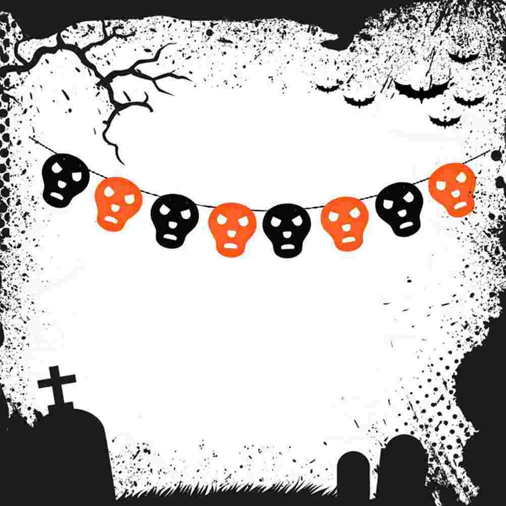 

Ghost Festival Banner Party Hanging Bunting Non-woven Fabric Halloween KTV Bar Garland