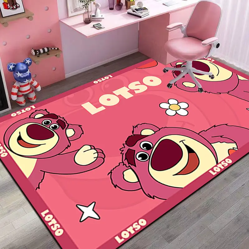 Disney Animation Toy Story Home Indoor Carpet Lotso Living Room Kitchen Anti slip Rug Lots-o-Huggin Bear Bedside Decorative