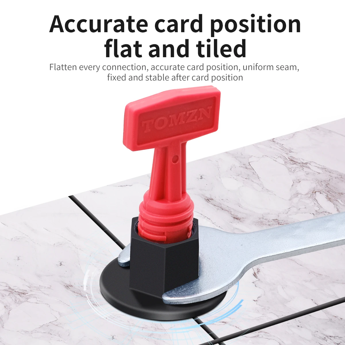 12pcs/box Reusable Tile Leveling System Level Wedges Anti-Lippage Tile Leveling Alignment Wedges Spacer Adjustable Locator Plier