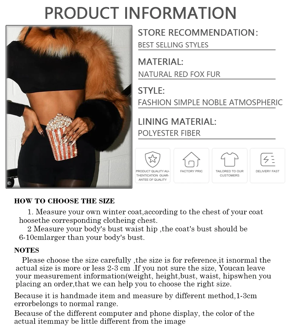 Natürlicher roter Fuchspelzmantel für Frauen, abgeschnittene Pelzhülse mit einem Arm, echtes Fell, Oberbekleidung, heißer Verkauf, Fuchs-Einzelpelzhülse
