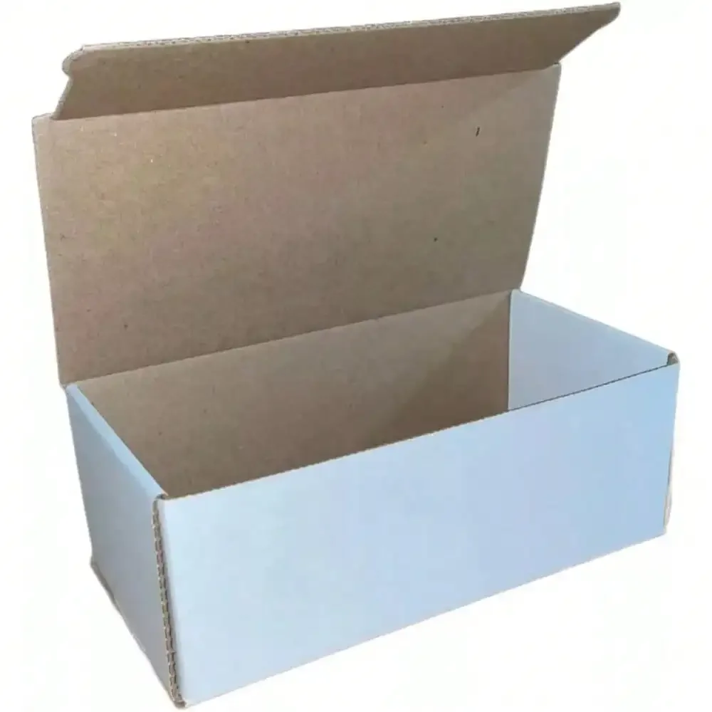 50 cajas de papel de cartón blanco 3x3x2, embalaje de correo, caja de envío, embalaje de cartón corrugado plegable corrugado para mover,