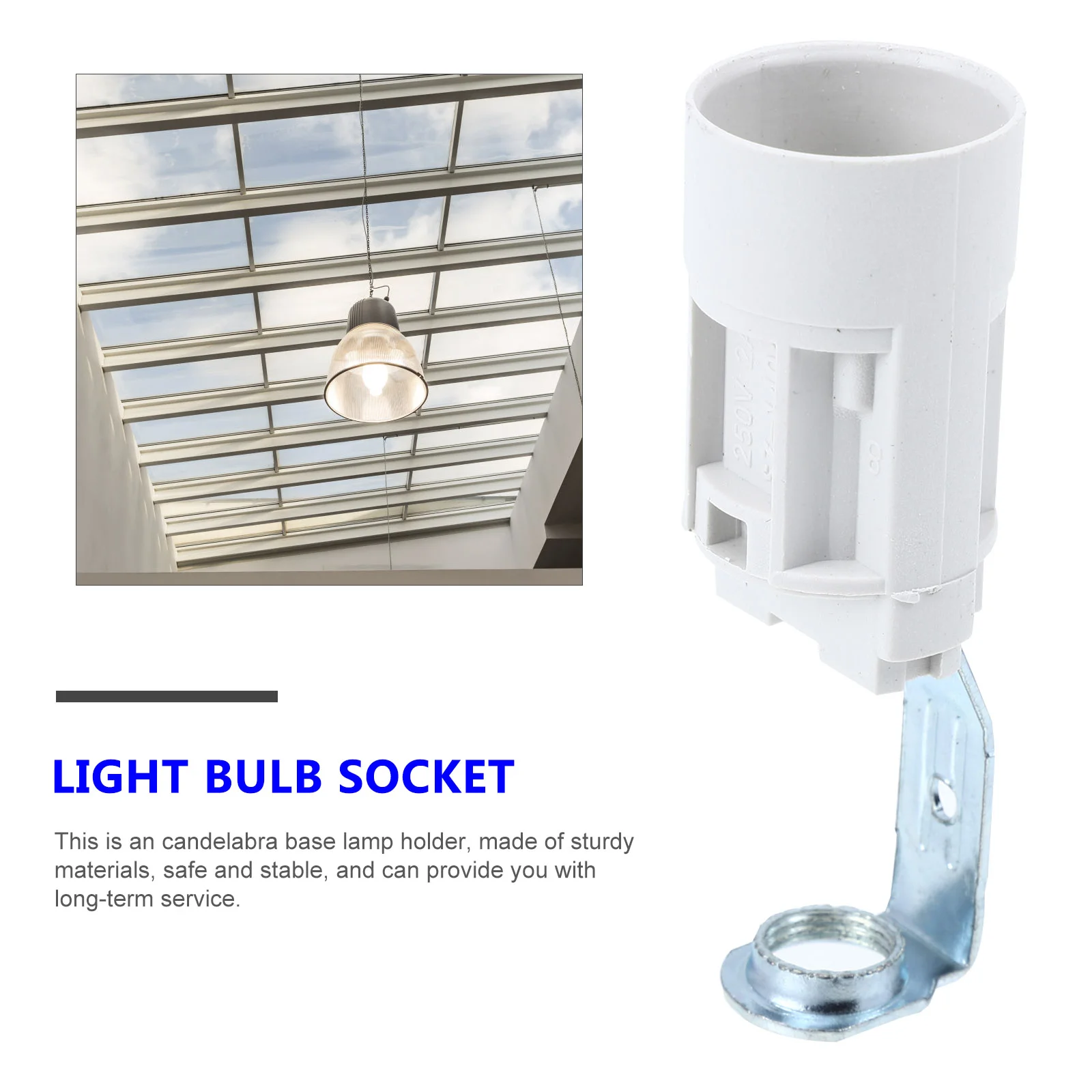 E14 Bracket Lamp Holder Light Bulb Base Replacement Socket Pendant Lights