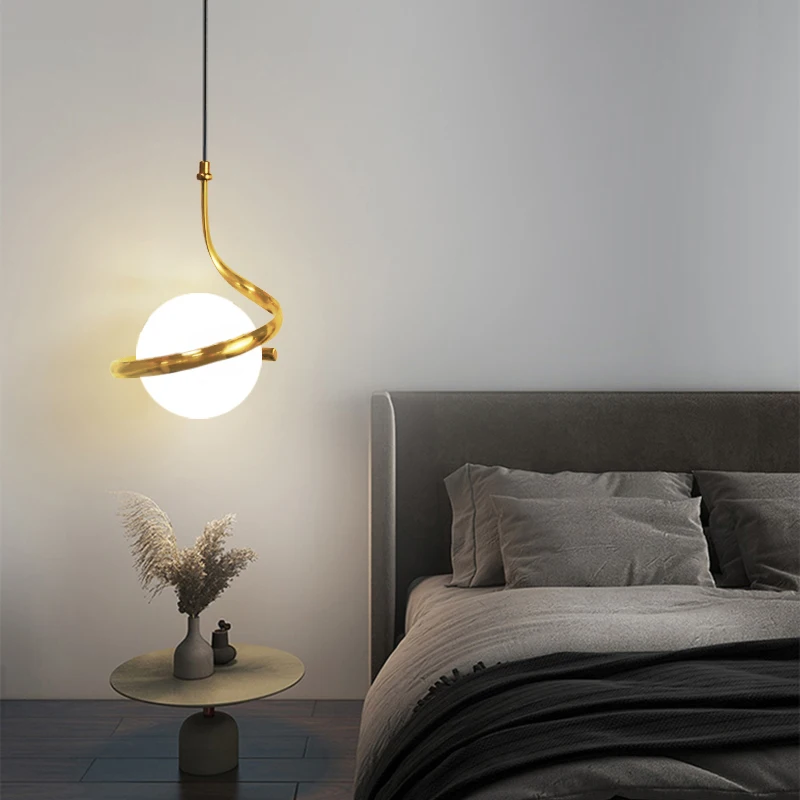 Nordic LED Pendant Lights Indoor Lighting Glass Hanging Lamp For Home Dining Tables Bedside Kitchen Living Room Decoration Light