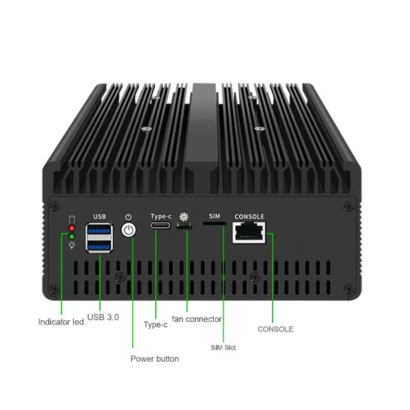 BKHD 12th/13th I7-13620H I5-13420H جدار الحماية 4 LAN 2.5G 2/4 10G SFP +/4 SFP/4LAN راوتر كمبيوتر صغير Wins10 Centos 4G/5G/WIFI