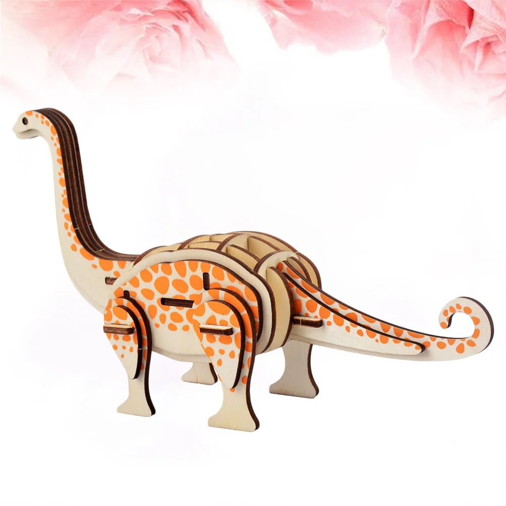 3D houten puzzel dinosaurus DIY-montageset voor kinderen Educatief hersenkraker-spel Bouwset Kinderen Volwassen