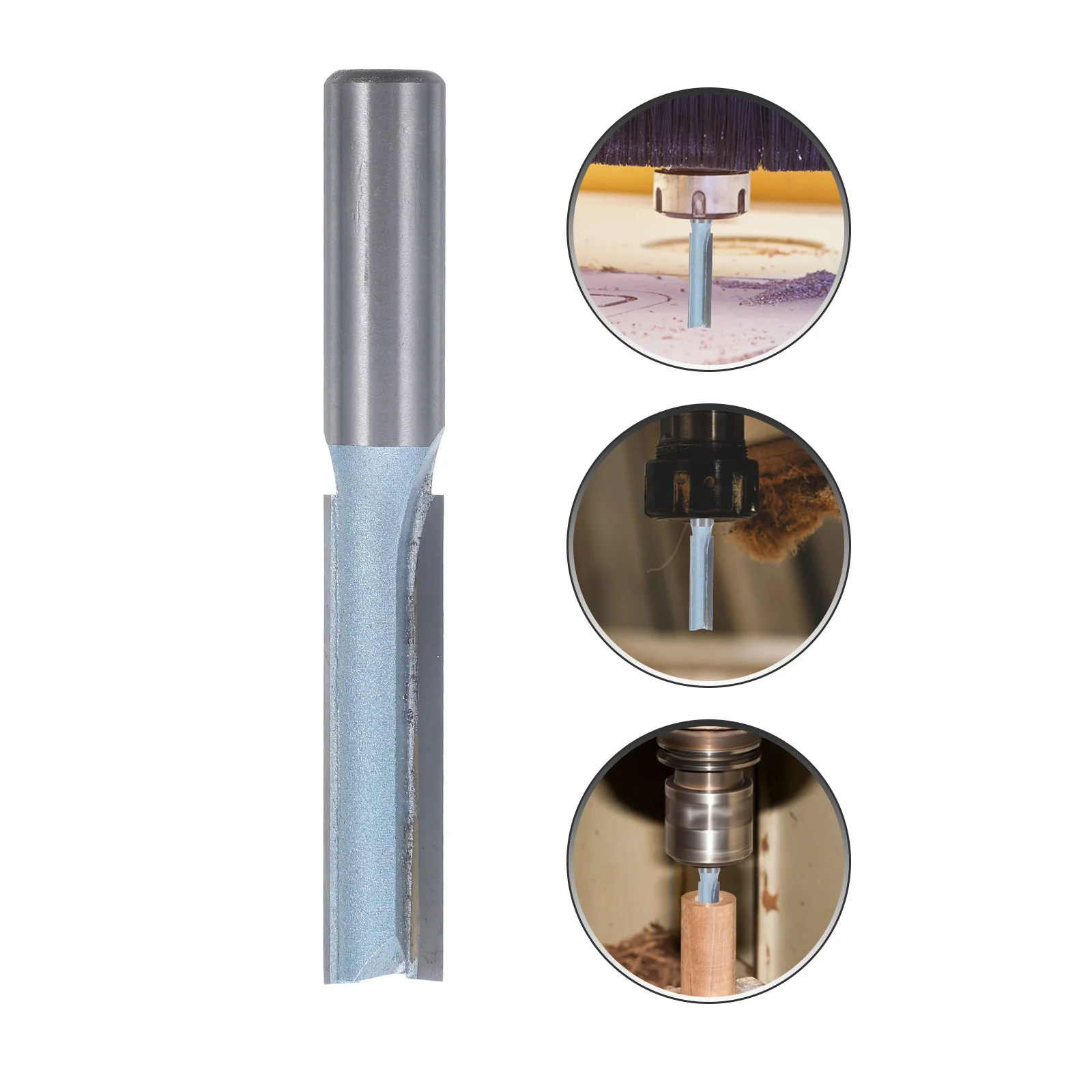 مزدوج الناي مستقيم راوتر بت عالية القوة قاطعة المطحنة لقطع الأخدود الرقائقي بت التوجيه الناي المزدوج #4