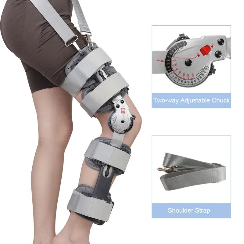 Adjustable Knee Support Joint Pain Fixation Brace Lower Limb Bracket Orthopedic Knee Brace Fracture Ligament Strain Orthosis