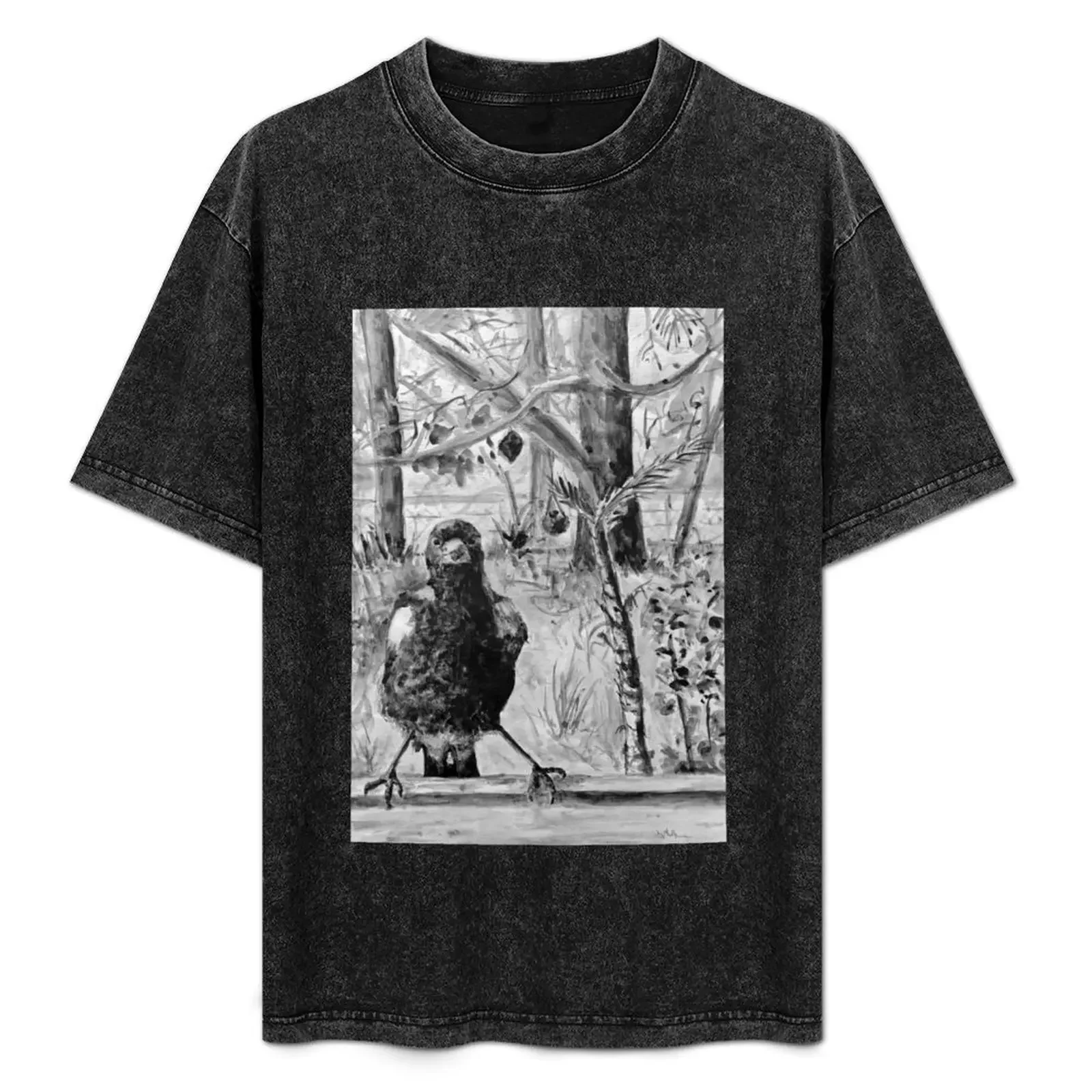 Maggie the Magpie T-Shirt oversized graphic tee Blouse vintage t shirt men