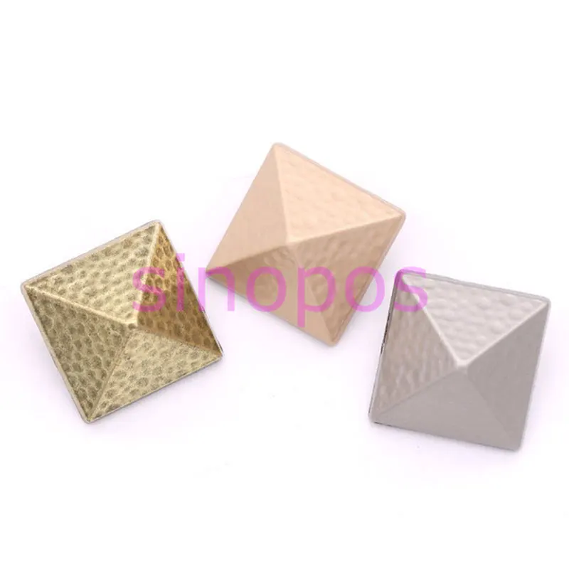 Pyramid-shaped metal retro Jacket button, square buttons for windbreaker sweater coat decorative DIY sewing accessories,SP01