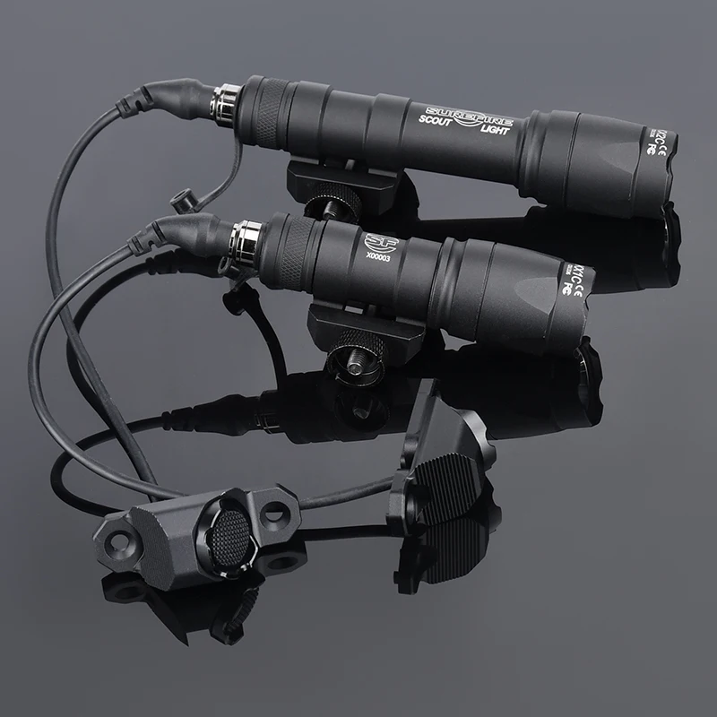 

Tactical M300 M600 SUREFIR Flashlight SF Scout Light Hot Button MLOK KEYMOD Switch Airsoft Hunting Lamp Fit 20mm Picatinny Rail