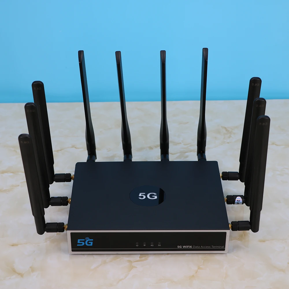 5G Router with SIM Card Slot SUNCOMM Outdoor 5G Antenna WIFI 6 Firewall Mesh Cat 6  Wireless Unlock 5G Router