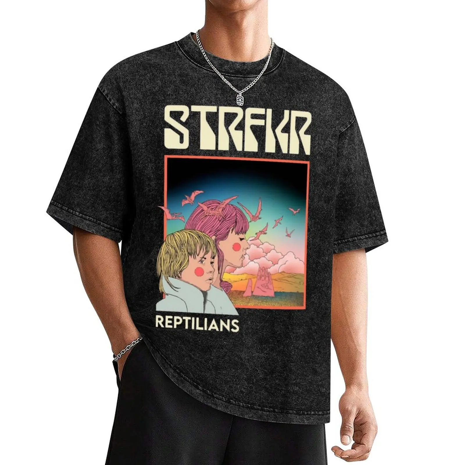 STRFKR T-Shirt fashion shirts summer top funny meme t-shirts men workout shirt