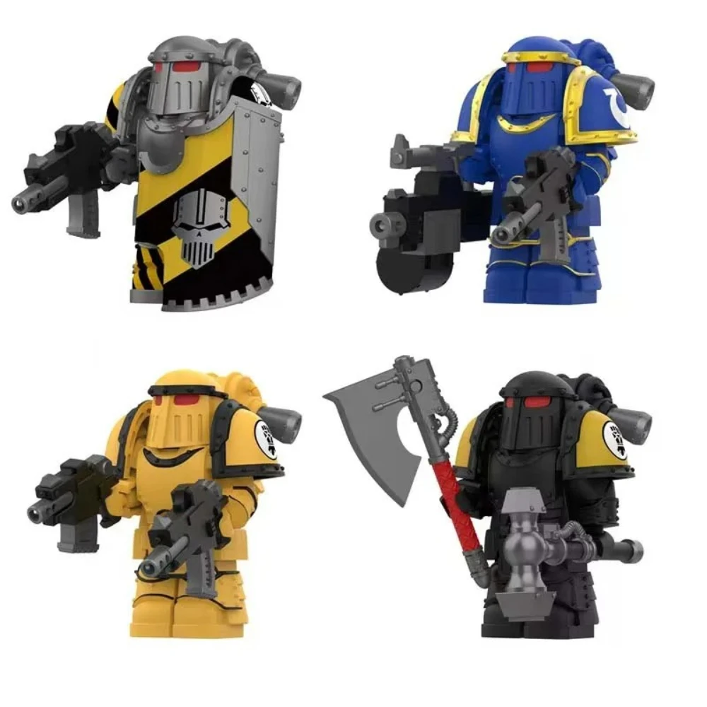

New Product Hot Game Knights Soldiers Legion Shield Assembly Kawaii Mini Action Figure Assembly Toy Children Educational Toy Gif
