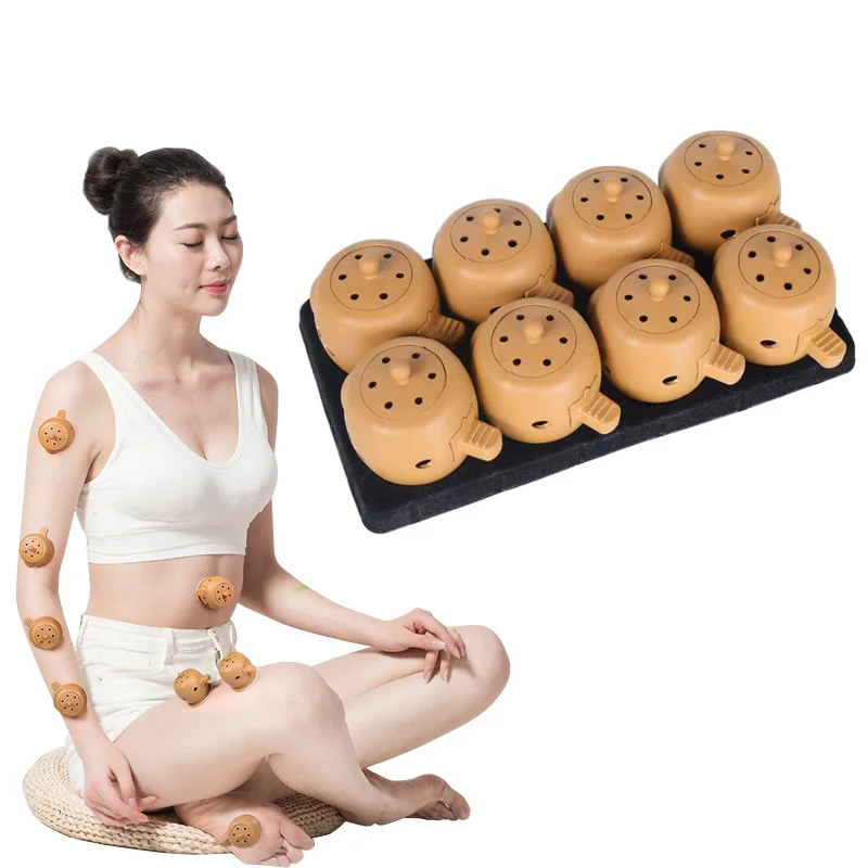 

8 шт./лот, новый горшок для прижигания, китайская традиционная физиотерапия, прижигание, здравоохранение