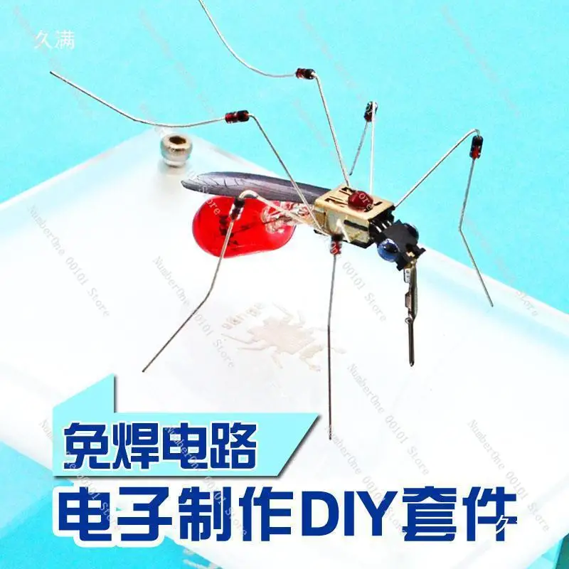 Robot handmade necklace, creative junior high school handmade insect interest class