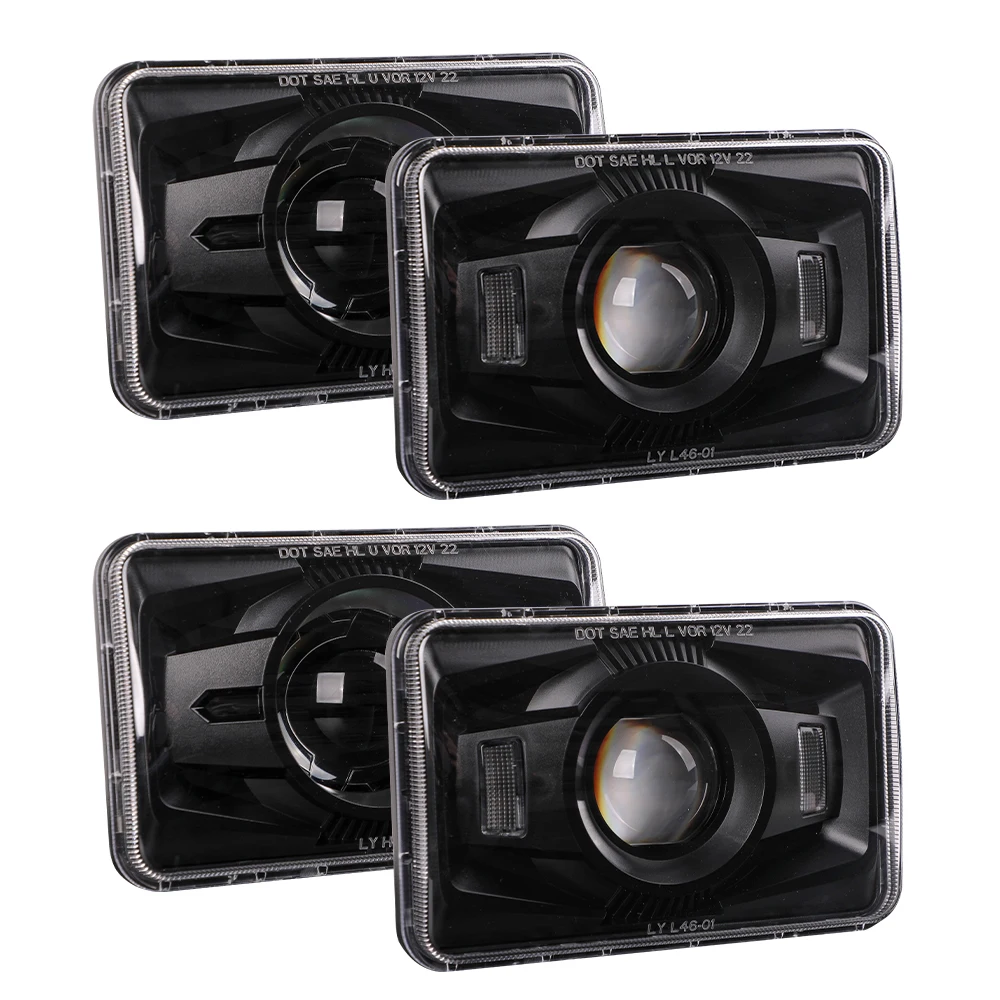 

Wholesale New Truck Offroad Square 4X6 Square H4 Led Headlight White 45W Headlight Headlamp Projector