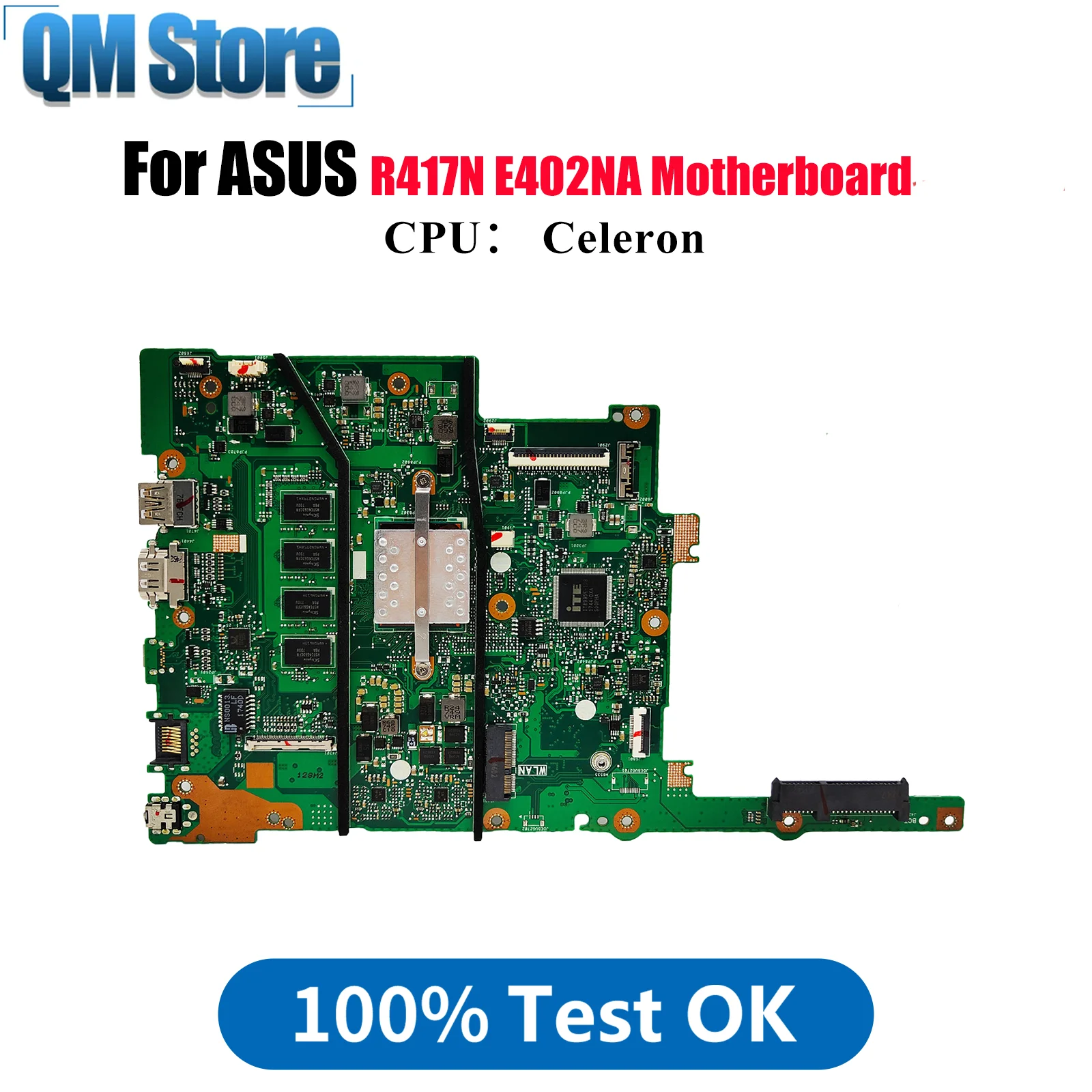 

E402NA Материнская плата для ноутбука ASUS EeeBook E402N R417N E402NA Материнская плата для ноутбука с процессором Celeron 100% тестирование ОК быстрая доставка