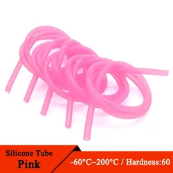 1/5/10M Food Grade Pink Silicone Rubber Hose 2x4mm 3x5mm 4x6mm 5x7mm 6x8mm Flexible Nontoxic Silicone Tube