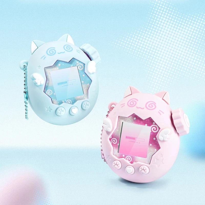 Cut Circle Cat For Tamagotchi Paradies Silicone Protective Case Anti Fall Cute Carton Game Console Shell Gift Sticker